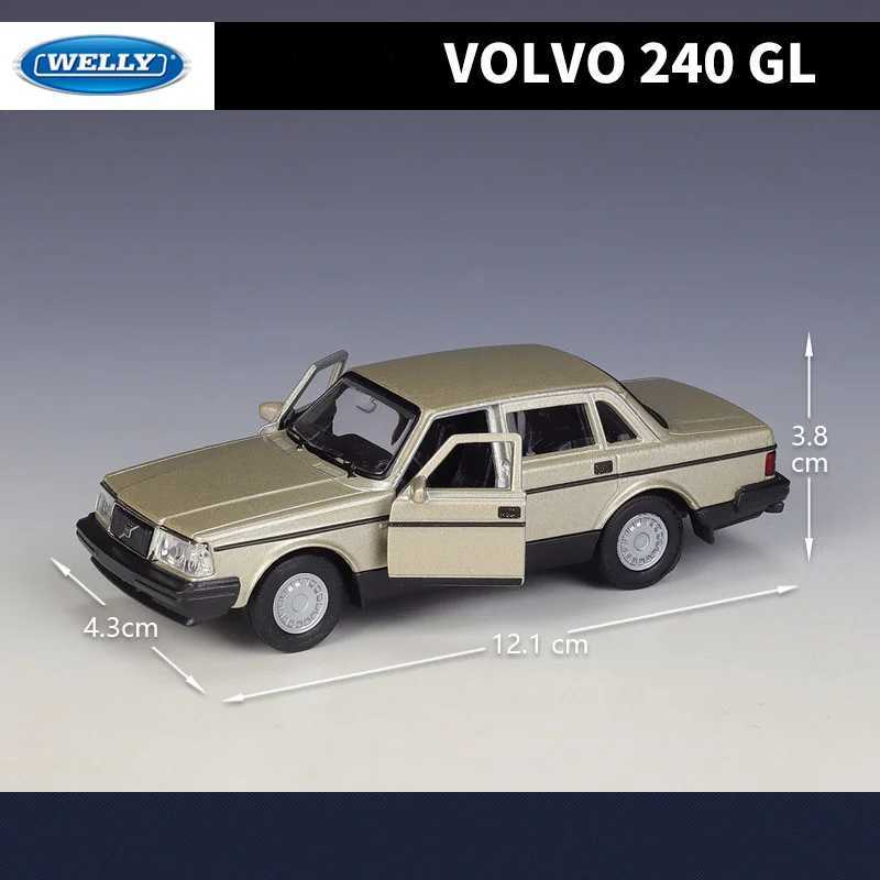High Quality WELLY 1 36 Volvo 240 GL Alloy Classic Car Model Simulation Die Casting Metal Toy Retro Car Model Series Childrens Gift T241025