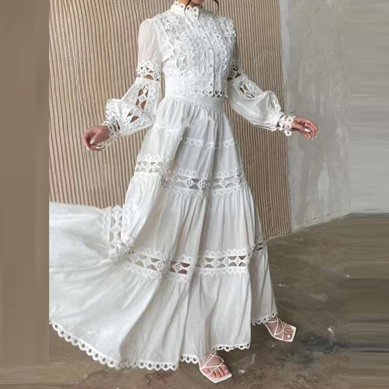 Spring French Embroidery Hook Flower Hollow Crochet Set Women 2 Pieces White Fashion Slim Top Skirt Suits Sexy Summer Suit 241025