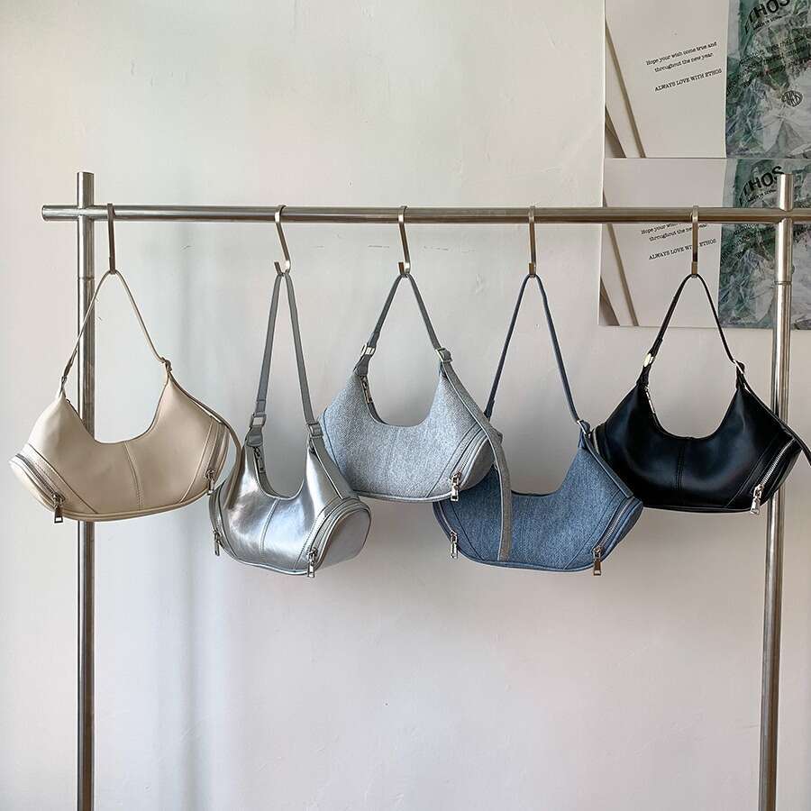 HBP Womens handbag Korean version spicy girl pillow trendy niche style armpit bag high-end and fashionable versatile solid color single shoulder bag f