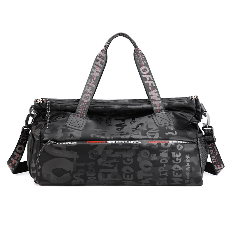 2025 New traveling bag designer women s travel portable nylon sportswear storage multifunctional dry Backpack wet separation carnival bag fashionable
