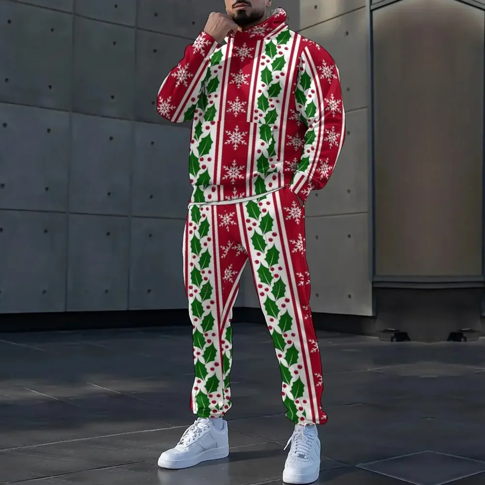 2024 Christmas Casual Loose Hat Mens Sweater Suit y241025