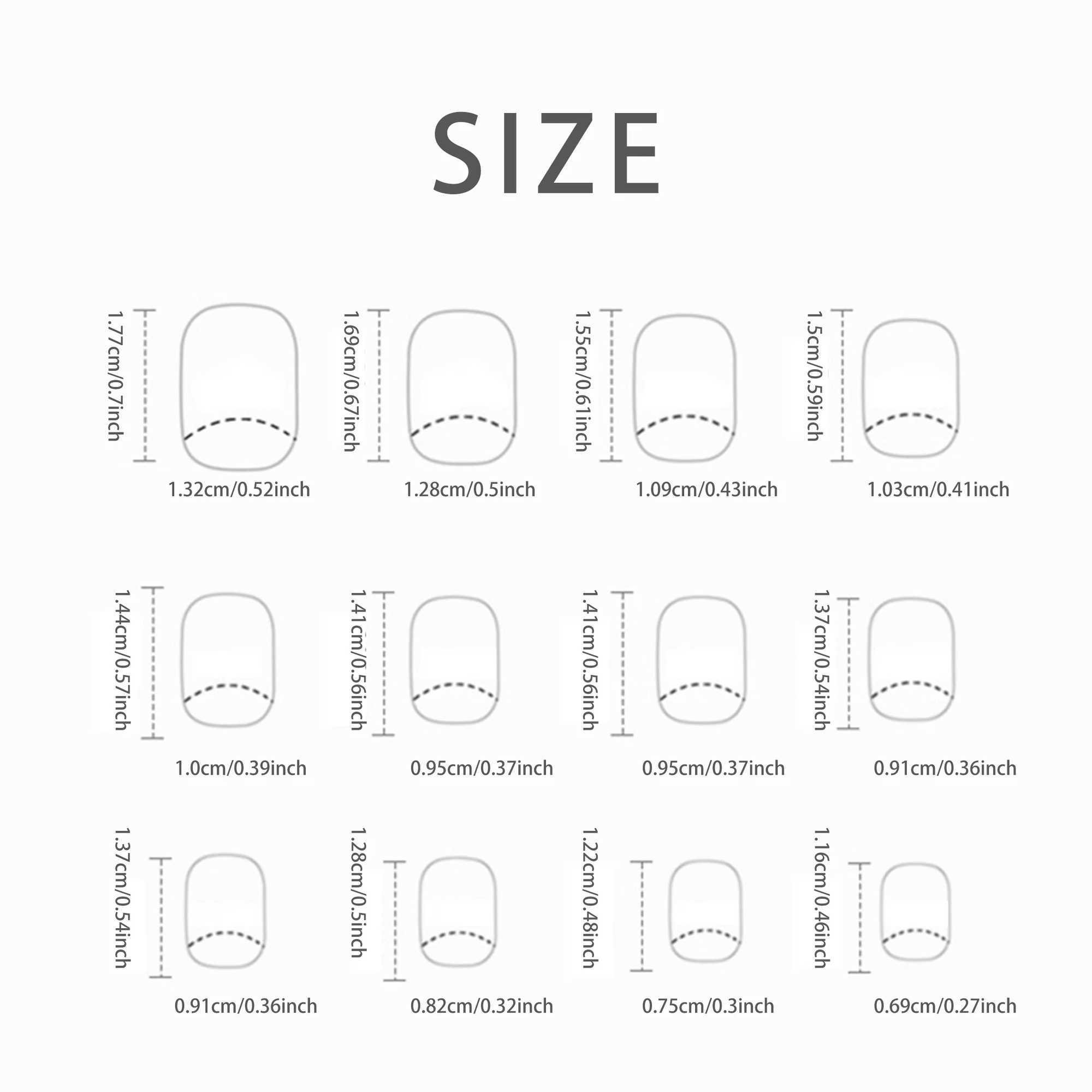 24 short French minimalist nails with files and jelly gel W250410