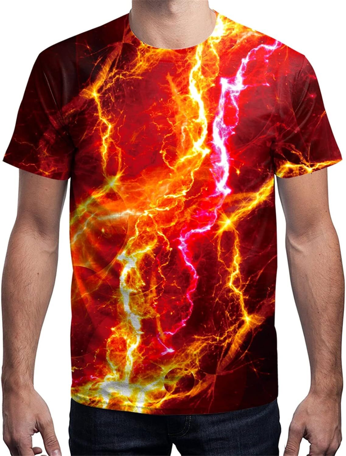 Mens T shirt Unisex Men's and Shirts Unisex Fashion Casual Novelty Tees 3D Graphic Adults Casual tops summer clothes Fashionable and comfortable