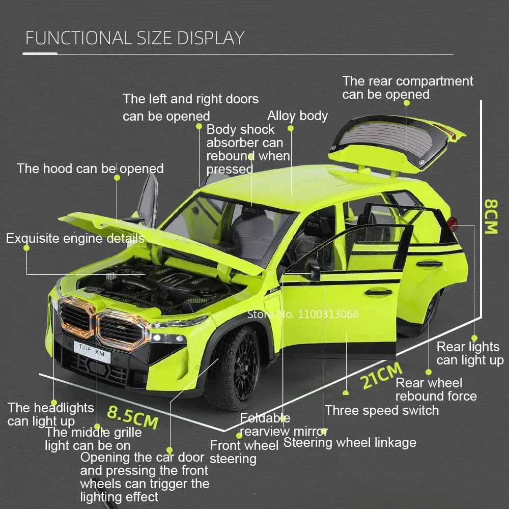 Free shipping 1/24 The XM Alloy Models Toy Diecasts Off-road Vehicles with Light Sound Pull Back Function SUV Car Toys for Kids Boys Gifts