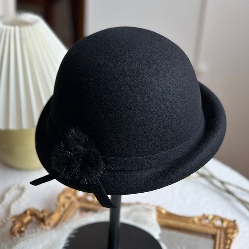 autumn and ball rolled edge beret winter dome Western style socialite painter hat