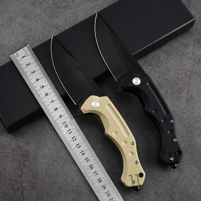New Arrival Desert Fox Handle Folding Knife Outdoor Small Knife Folding Knife Self Defense Portable Survival Camping Sharp Fruit Knife Z241026