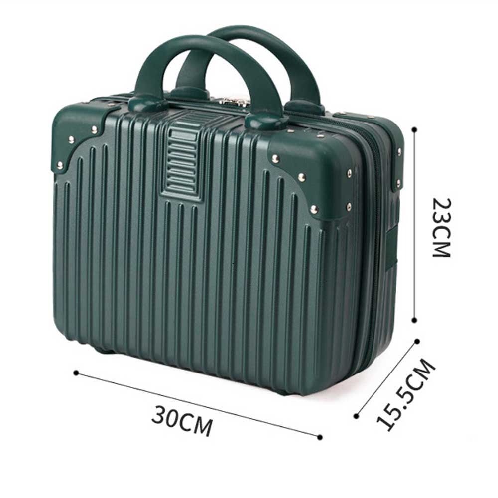 New designer 14 inch mini travel suitcase, makeup handkerchief storage, makeup small password box, female girl boarding case
