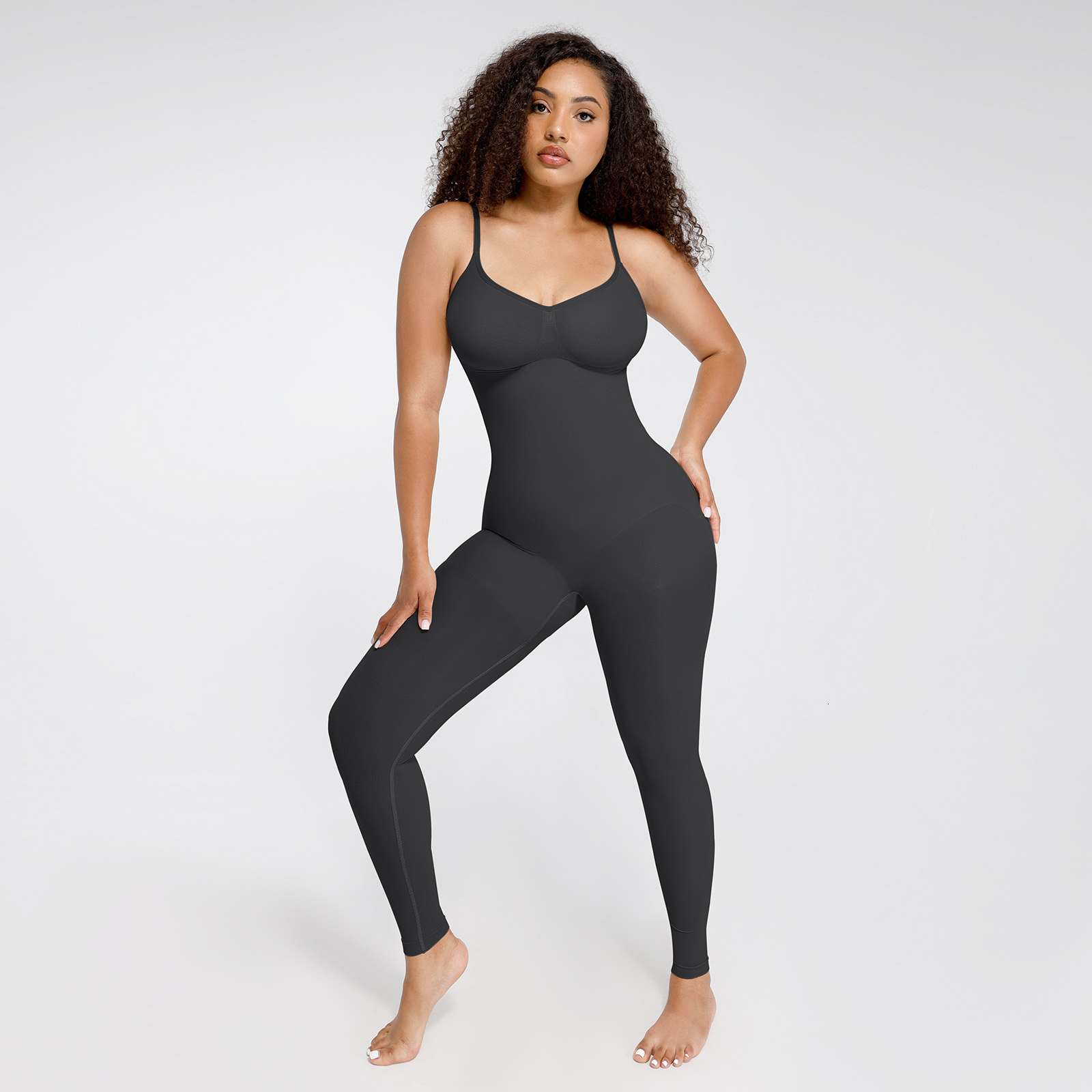 2025 fashion New designer Hexin women s seamless long shapewear chest support jumpsuit waist and belly shapewear corset