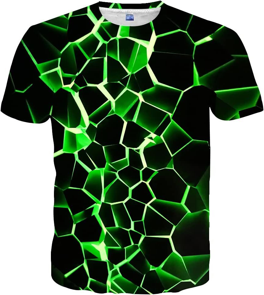 Mens T shirt 3D Graphic Colorful Crew Neck Print Tee for Men Women and Youngs tee Casual tops summer clothes cool Trendy patterns