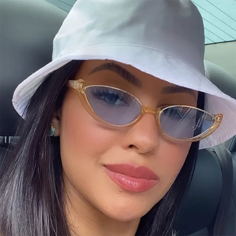 New Hot Sale Cat-eye Half-frame Sunglasses Women Retro Glasses Hip Hop Sun Glasses