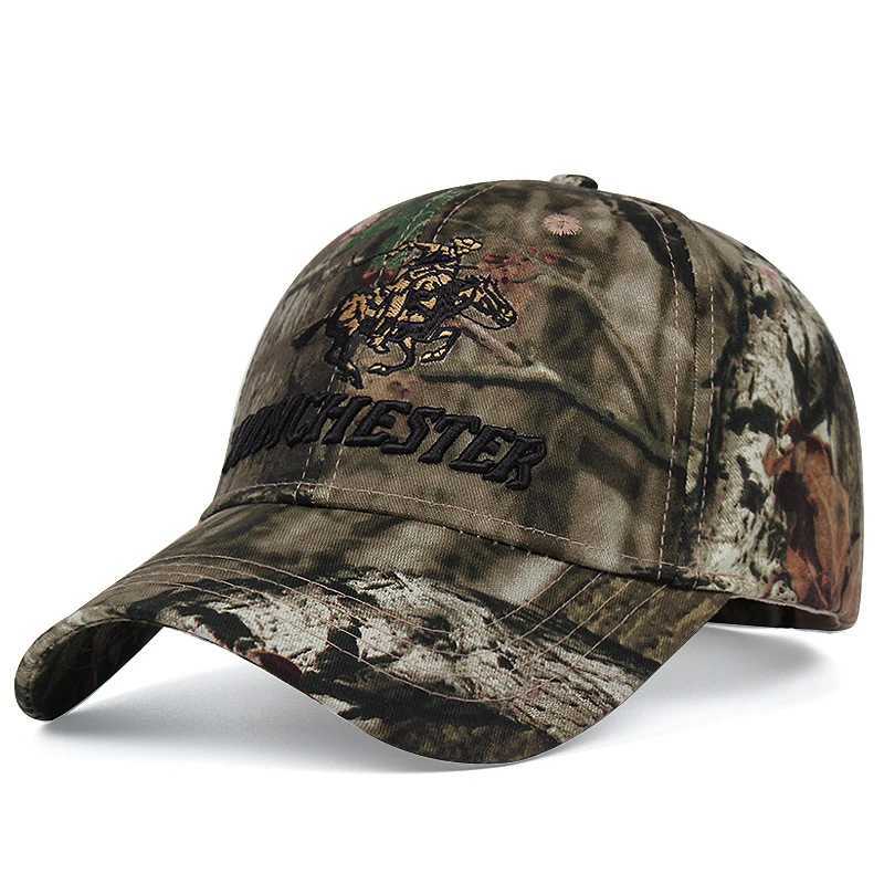 Winchester Embroidered Tactical Shooting CAMO Mens Baseball Hat Adjustable Outdoor Sports Hat M Casquette Sun Hat X2410261