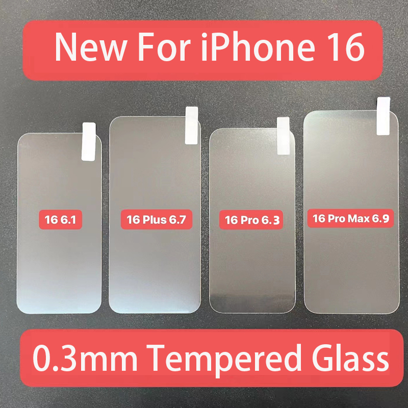 2.5D 9H Tempered Glass Screen Protector For iPhone 17 Air 16 15 14 13 12 11 Pro Max 8 Samsung S25 Edge S24 FE S23 S22 Plus S21 A34 A54 A05 A05S A06 A1
