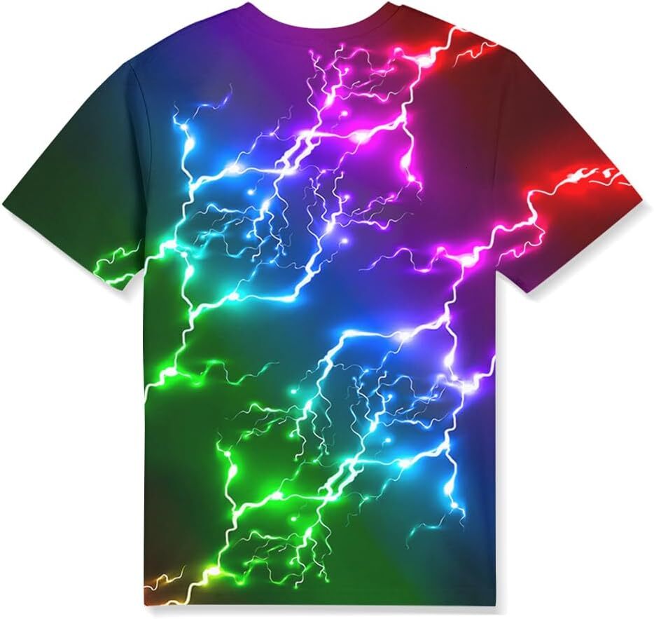 Mens T shirt 3D Print Graphic Funny Colorful Summer Tee ShirtsCasual tops summer clothes Cool pattern fashion