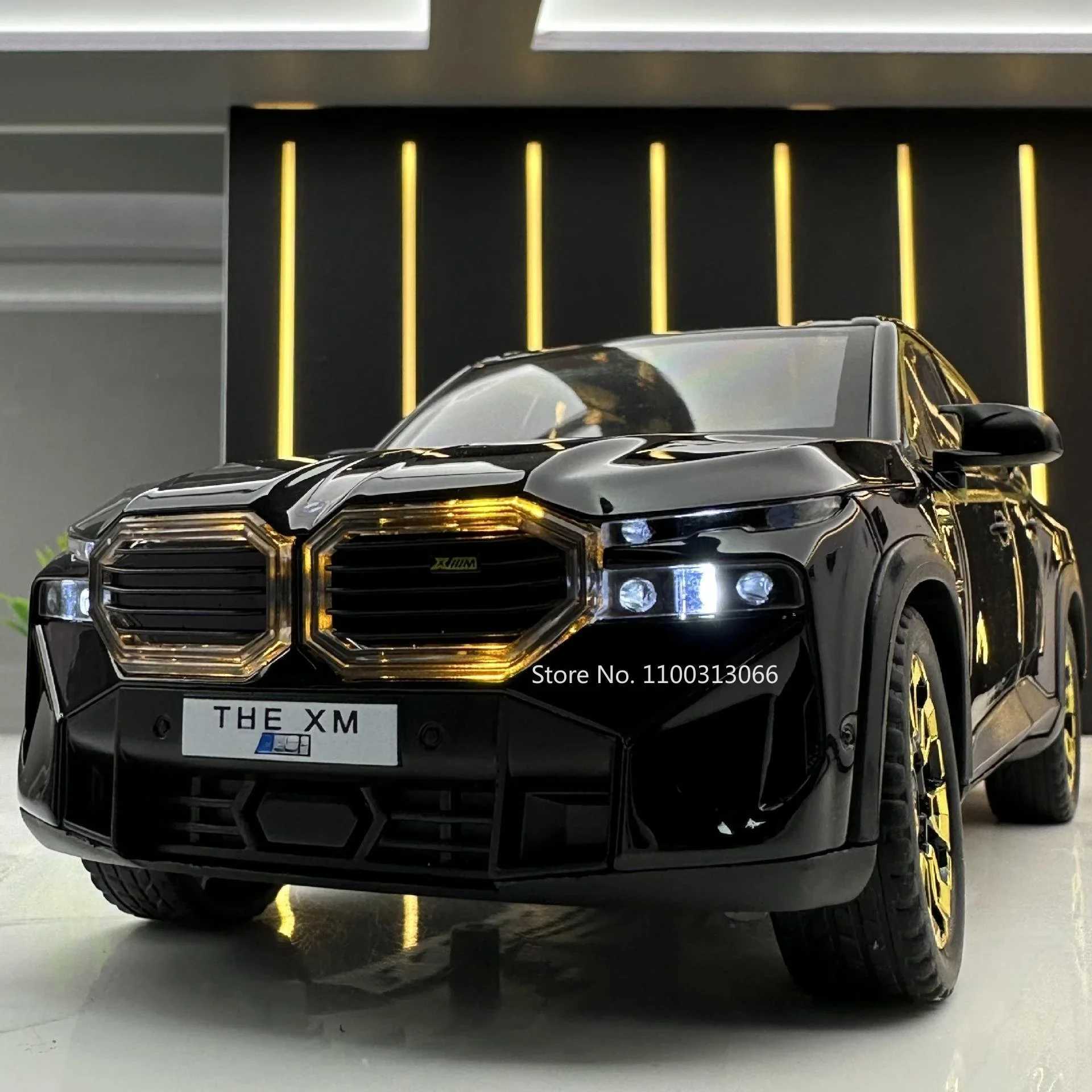 Free shipping 1/24 The XM Alloy Models Toy Diecasts Off-road Vehicles with Light Sound Pull Back Function SUV Car Toys for Kids Boys Gifts
