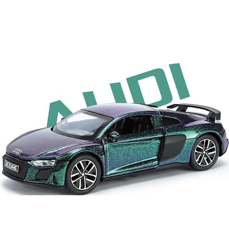 High Quality 1 32 AU R8DI supercar sports car metal model sound light series toy boy die-casting alloy hot wheel integrated car quick anger T241025