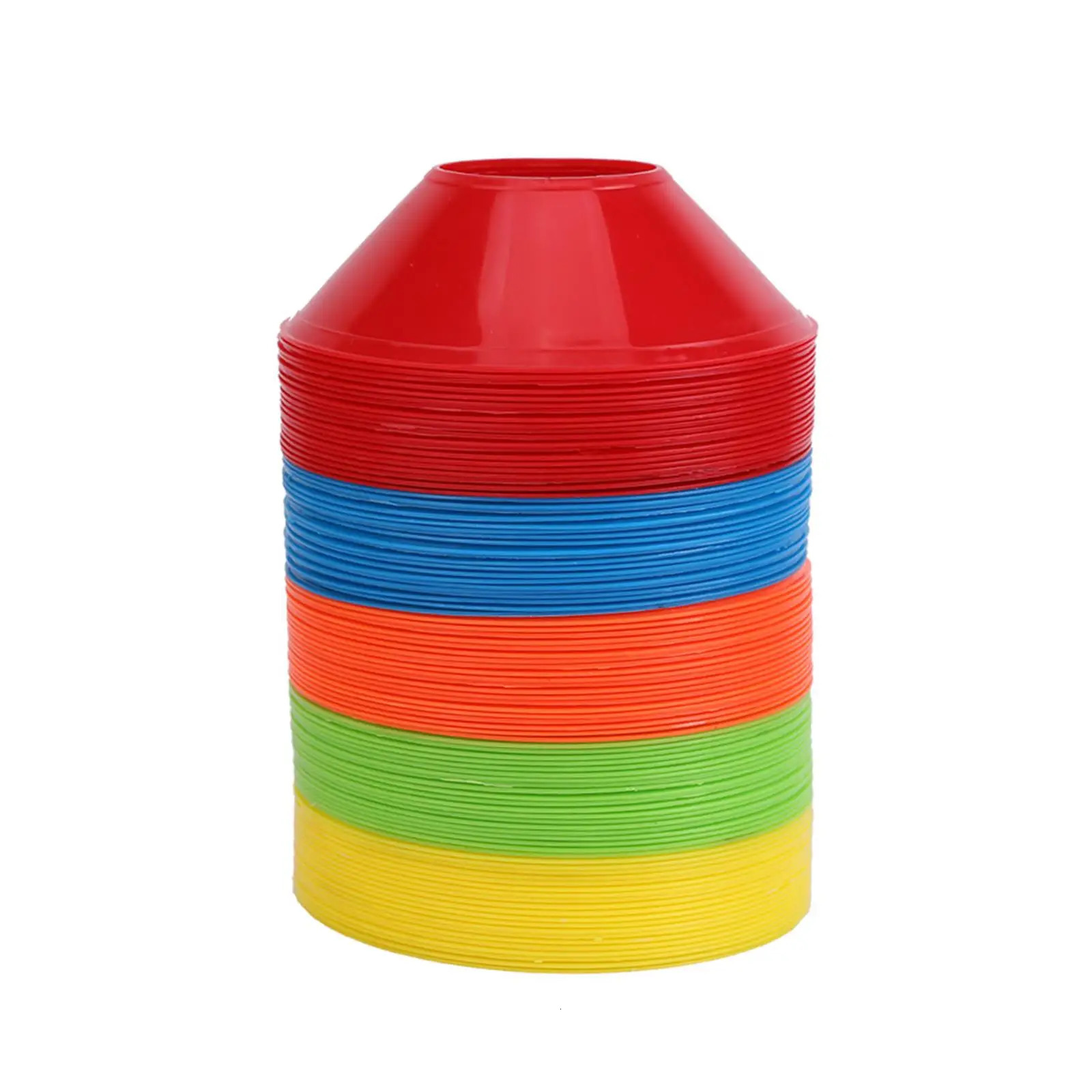 50 pieces/set of football cones flexible practice agile football garden training 241009