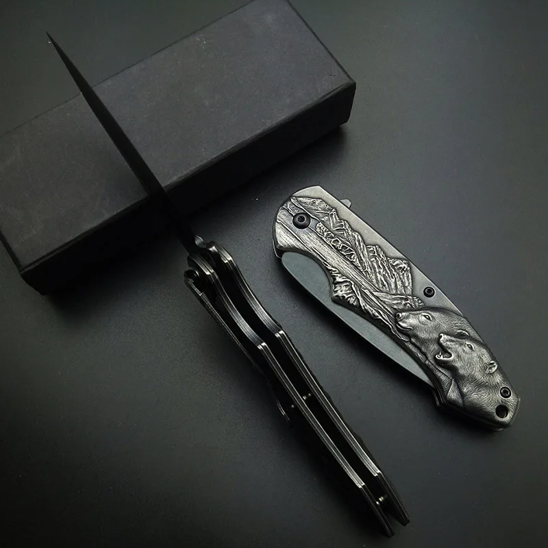 Stonewash Fold Knife Tactical Folding Blade Knives Utility Collection knifes good for Camping Hunting Fishing Hiking , Lightweight edc Pocket Tool