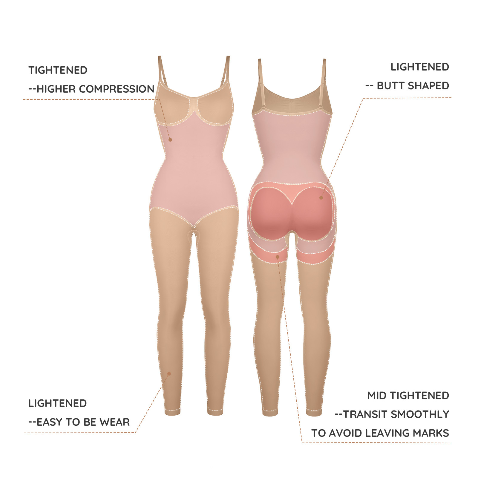 2025 fashion New designer Hexin women s seamless long shapewear chest support jumpsuit waist and belly shapewear corset