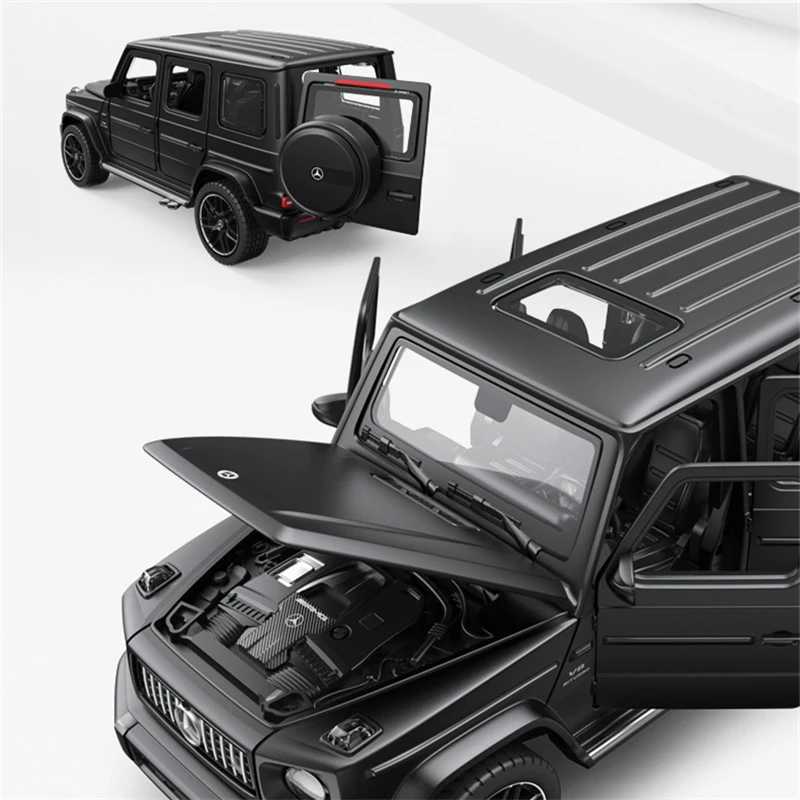 1 32 Benzs G63 alloy car model die-casting metal toy off-road car model simulation sound and light collection childrens gift M241025