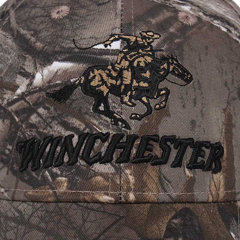 Winchester Embroidered Tactical Shooting CAMO Mens Baseball Hat Adjustable Outdoor Sports Hat M Casquette Sun Hat X2410261