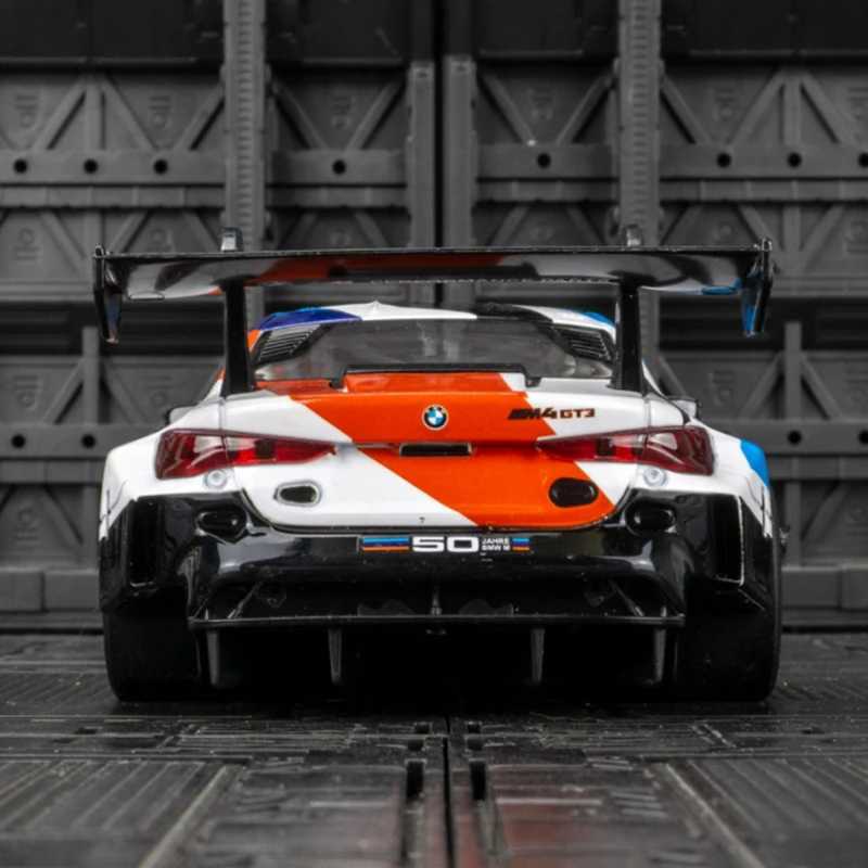 New Arrival 1/24 BMW M4 GT3 Alloy Sports Car Model Diecast Metal Toy Car Vehicles Model Simulation Sound and Light Collection Childrens Gift T250311