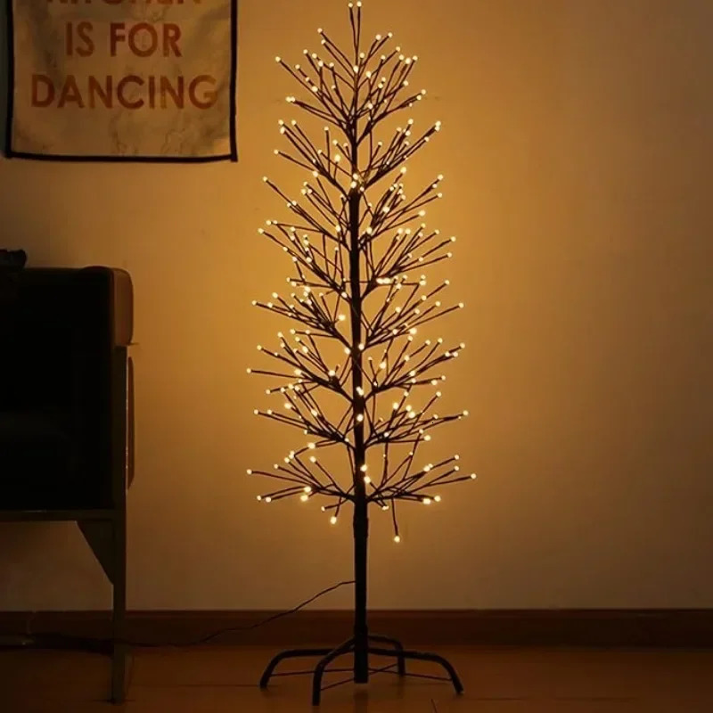 Large LED Christmas Tree Year Glow Trees Decorations Xmas Party Garden Courtyard Indoor Outdoor Luminous Gift 241021