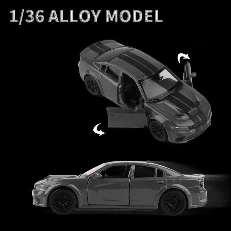 High Quality 1/36 Dodge Durango Charger Hellcat SRT Alloy Sports Car Model Die Casting Metal Simulation Toy Car Model Series Gift T241025