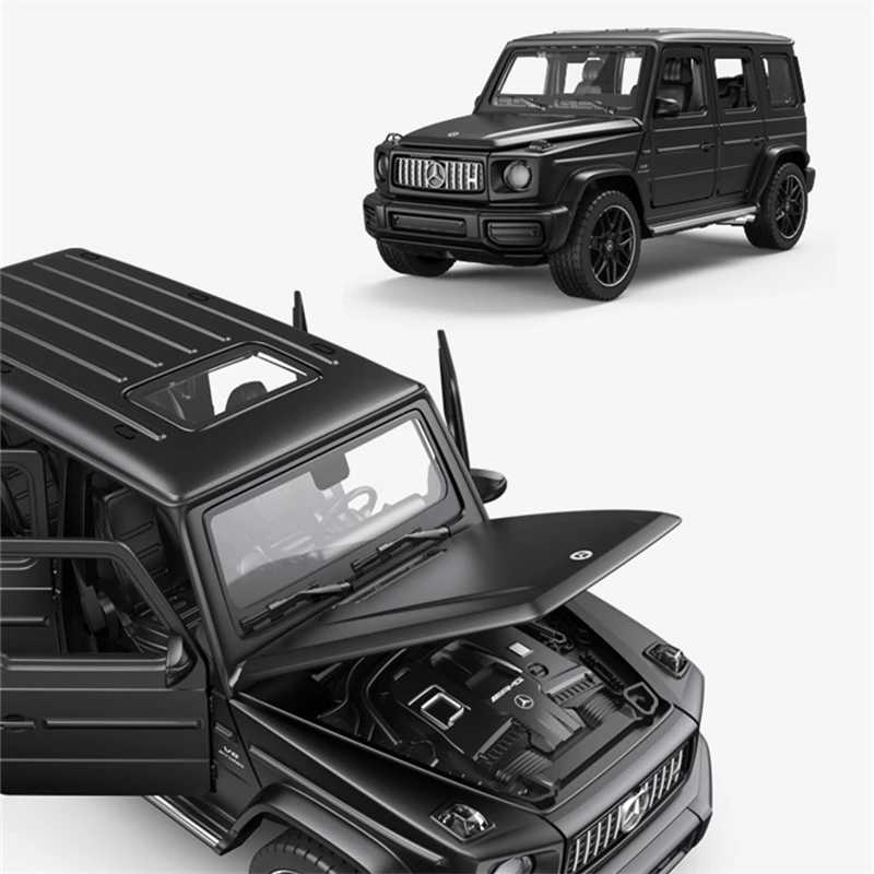 1 32 Benzs G63 alloy car model die-casting metal toy off-road car model simulation sound and light collection childrens gift M241025