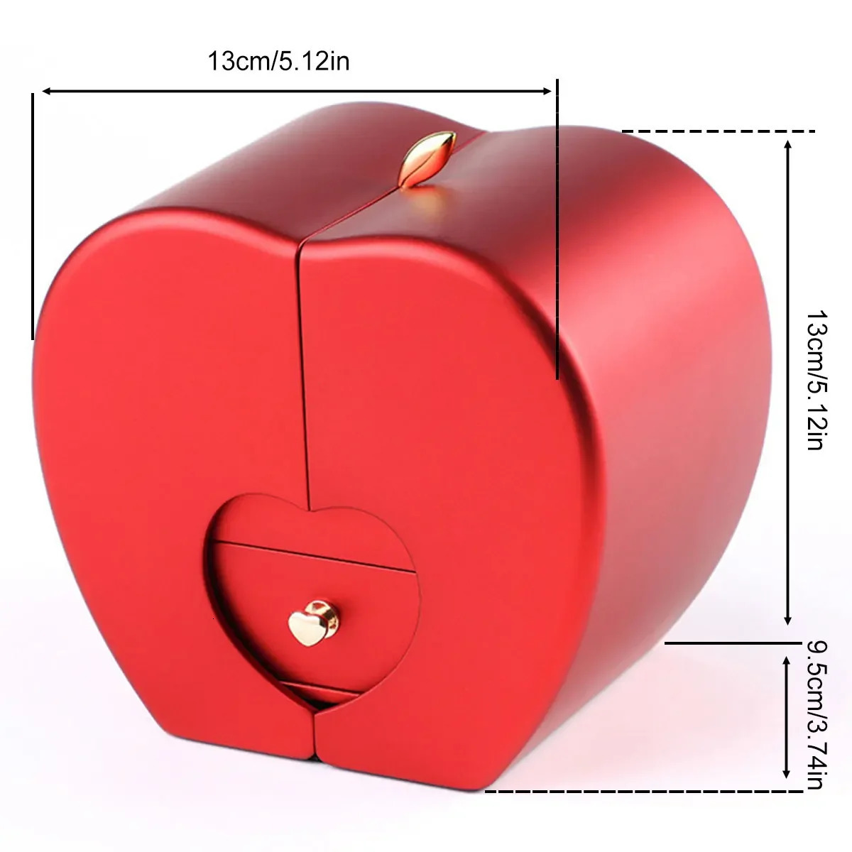 Valentines Day Gift for Girlfriend Red Jewelry Box Necklace Eternal Rose for Girl Mothers Day Year Gift 241025