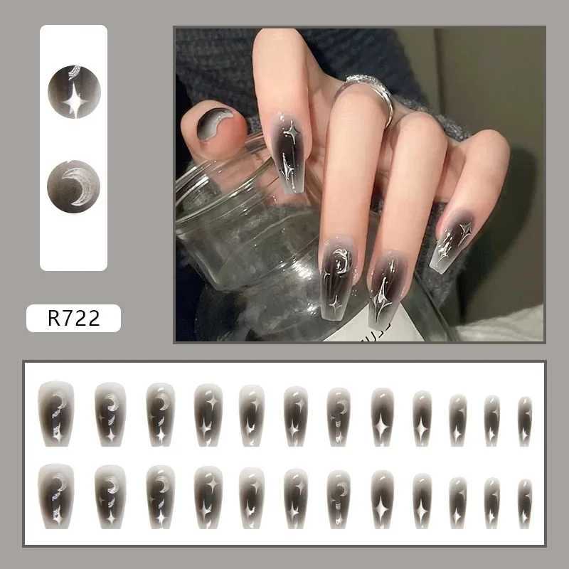 Frozen Rose Wearable Pink Pressing Fake Nail Tip with Adhesive Fake Nail Design Butterfly Cute Girl Fake Nail Wholesale W250410