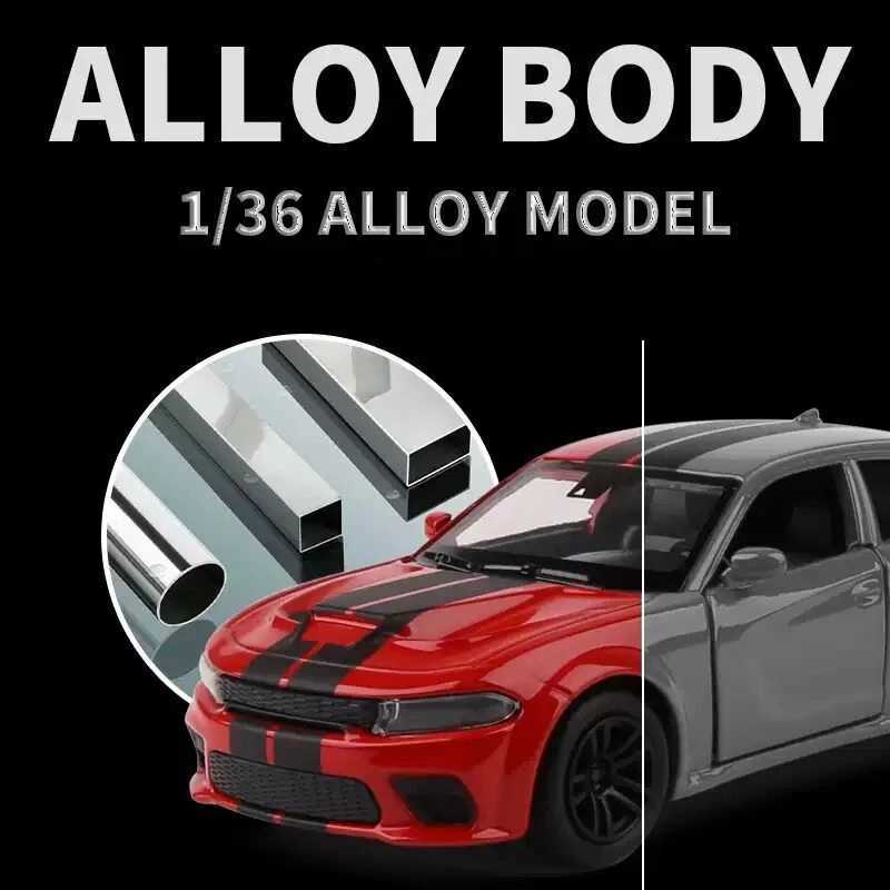 High Quality 1/36 Dodge Durango Charger Hellcat SRT Alloy Sports Car Model Die Casting Metal Simulation Toy Car Model Series Gift T241025