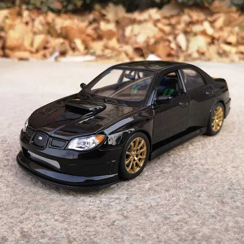 High Quality WELLY 1 24 Subaru IMPREZA WRX STI Sports Car Simulation Alloy Car Model Craft Decoration Series Toy Tool Gift B230 T241025