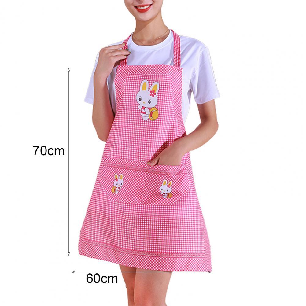 New Practical One Size Cartoon Rabbit Women Apron Kitchen Accessories Household Supplies