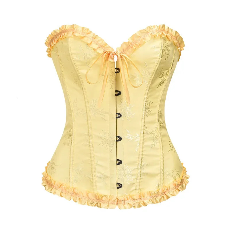 2025 New designer women s Victorian style tight corset plus size fashion with bone bust top sexy super chest retro low print small corset lace