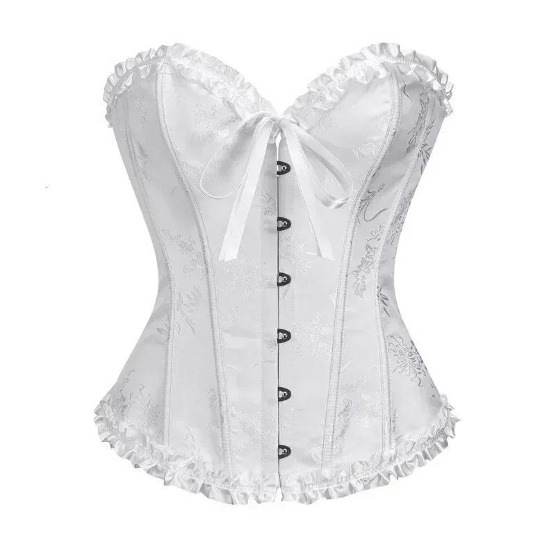 2025 New designer women s Victorian style tight corset plus size fashion with bone bust top sexy super chest retro low print small corset lace