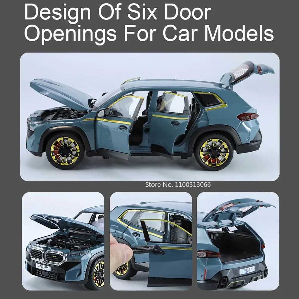 Free shipping 1/24 The XM Alloy Models Toy Diecasts Off-road Vehicles with Light Sound Pull Back Function SUV Car Toys for Kids Boys Gifts