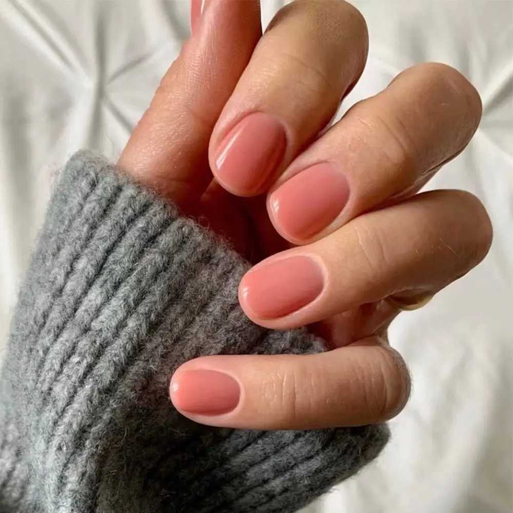 Sexy red short fake nails solid color French fake Neil 24 pieces/box detachable nail tips DIY nail tools hot selling W250410