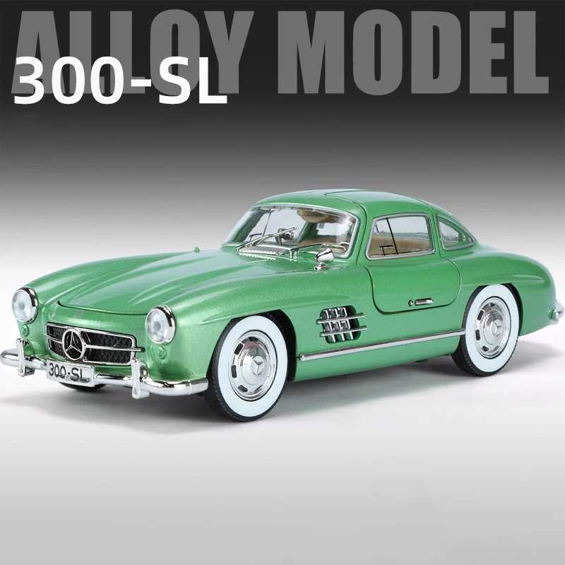 1 24 Mercedes Benz 300SL 1936 alloy model car toy die-casting metal sound and light car toy M241025