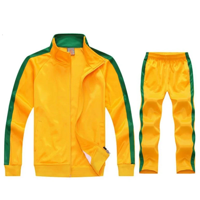 2PCS set mens sportswear mens jacket and pants set training clothes autumn winter spring sportswear 241025