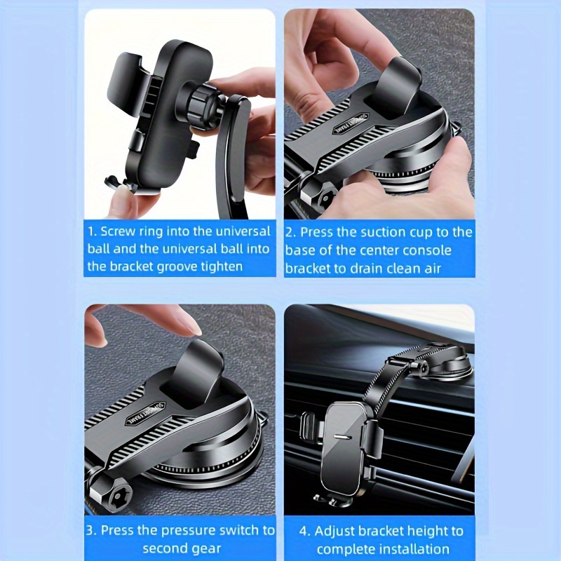 Sucker Car Phone Holder Mount Stand Suction Cup Smartphone Mobile Cell Support In Car Bracket