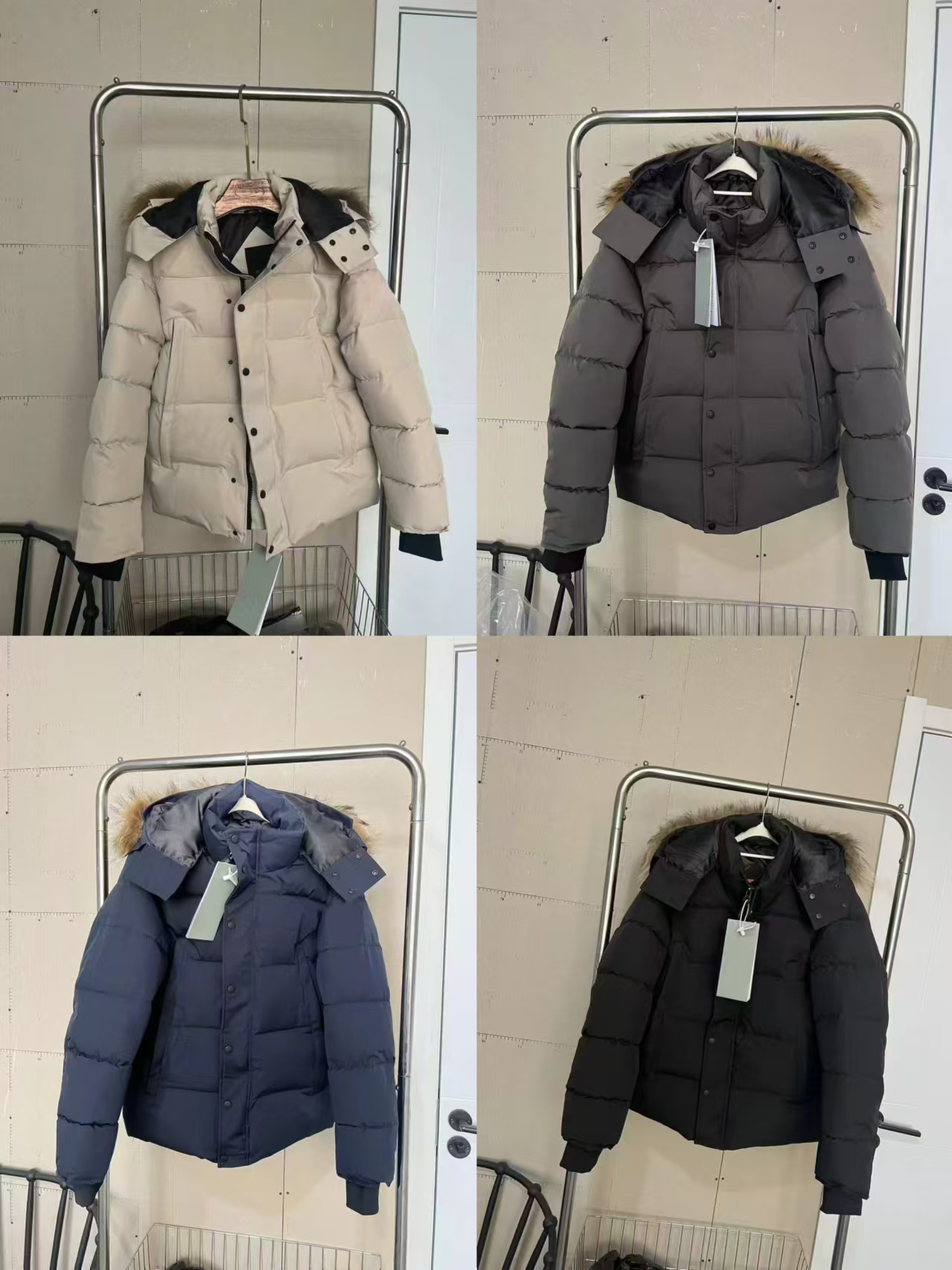 winter jacket mens puffer jacket winter luxury brand big pocket lovers down jacket in the high quality fur collar hooded thick thermal jacket outdoor windproof coat