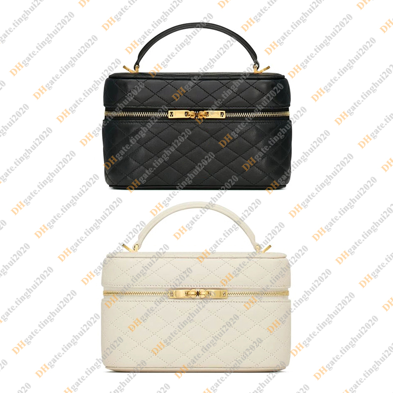 Ladies Fashion Casual Designe Luxury Lambskin Gaby Vanity Bag Totes Handbag Shoulder Bag Crossbody Top Handbag Bag TOP Mirror Quality 766731 Pouch Purse