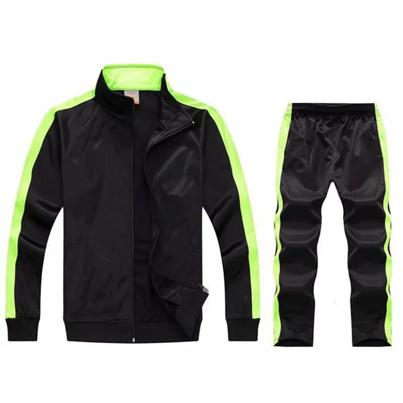 2PCS set mens sportswear mens jacket and pants set training clothes autumn winter spring sportswear 241025