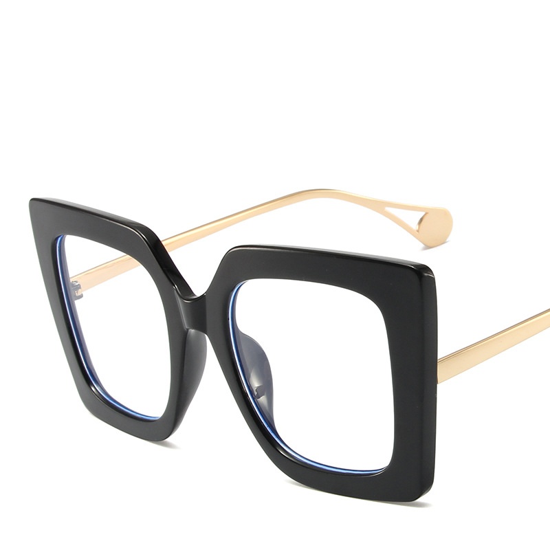 Fashion Oversized Square Women Glasses Frame Clear Lens Eyewear Retro Anti Blue Light Glasses