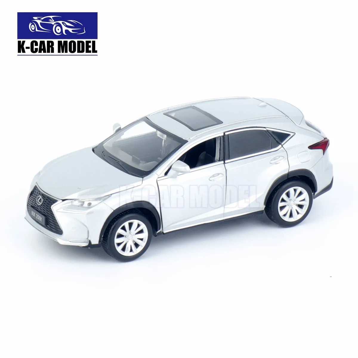 JKM 1/32 NX200T SUV sound light die-casting model toy car boy girl gift M241025