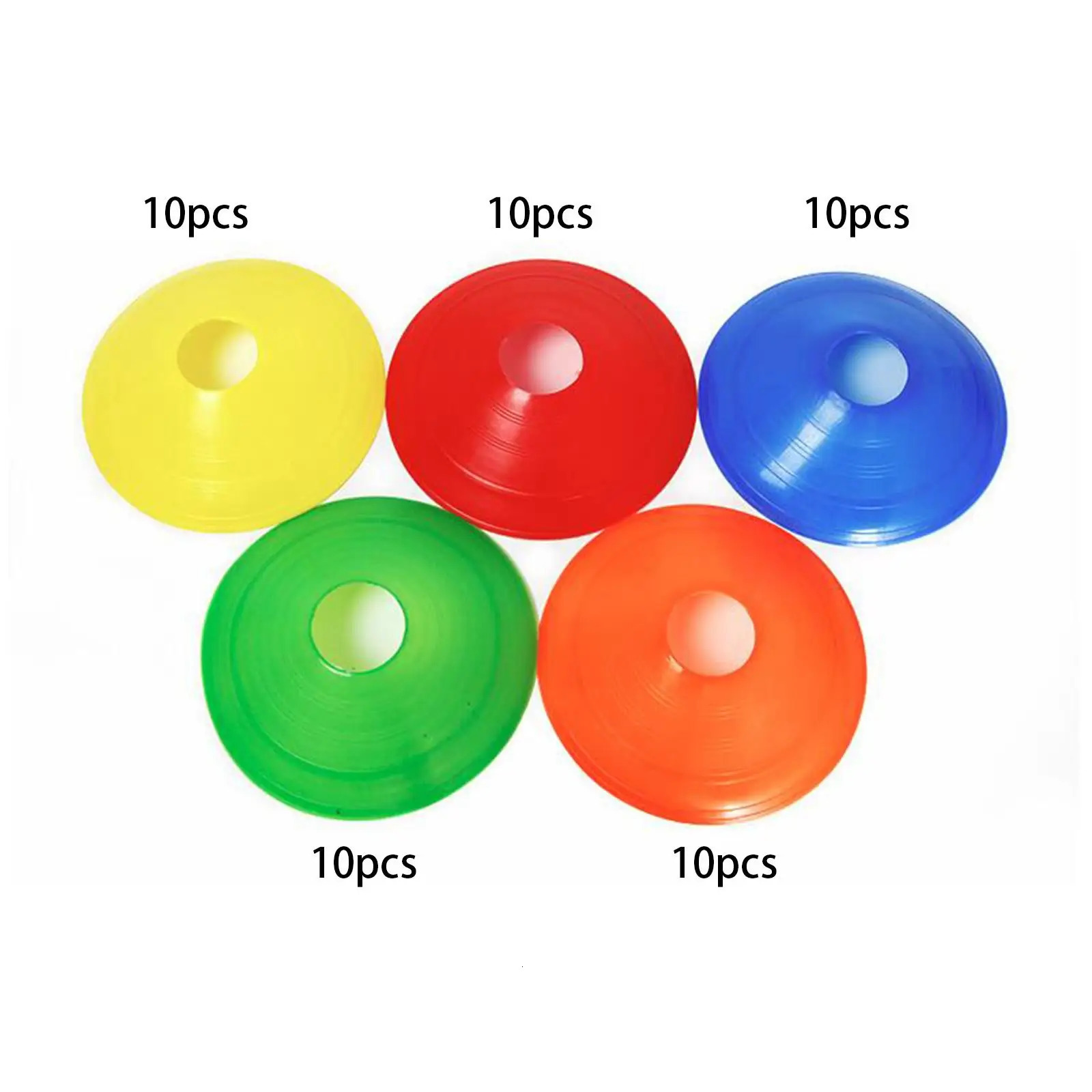 50 pieces/set of football cones flexible practice agile football garden training 241009