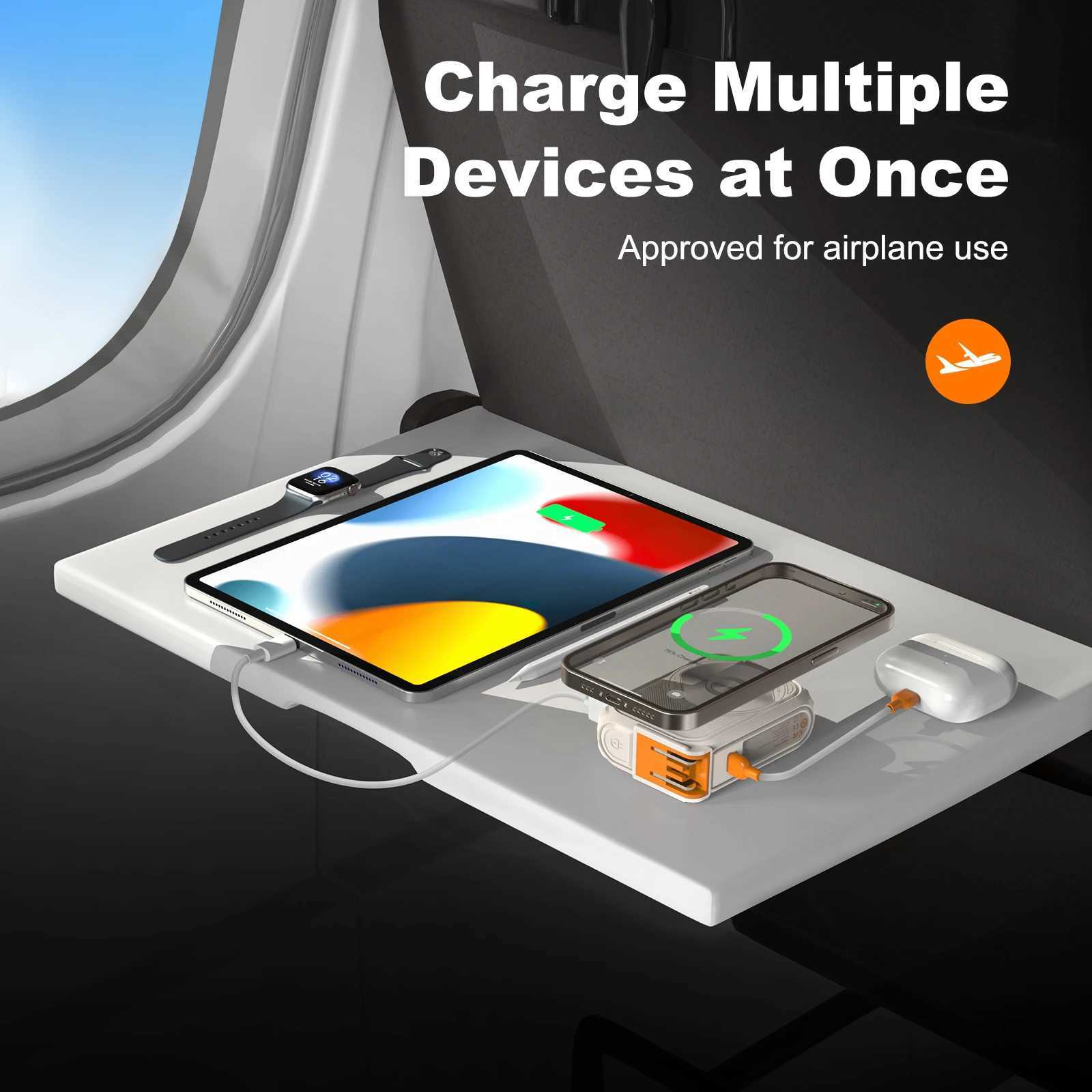 New Arrival 6-in-1 multifunctional power pack magnetic suction for wireless 10000mAh phone holder 22.5W fast charging Z241026