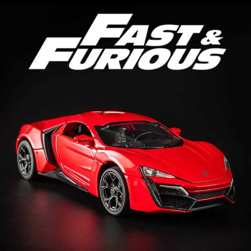 1 32 LYKAN Hypersport Supercar Alloy Car Die Casting and Toy Car Model Sound Light Pull Back Car Toy Collection Childrens Gifts M241025 - view 7