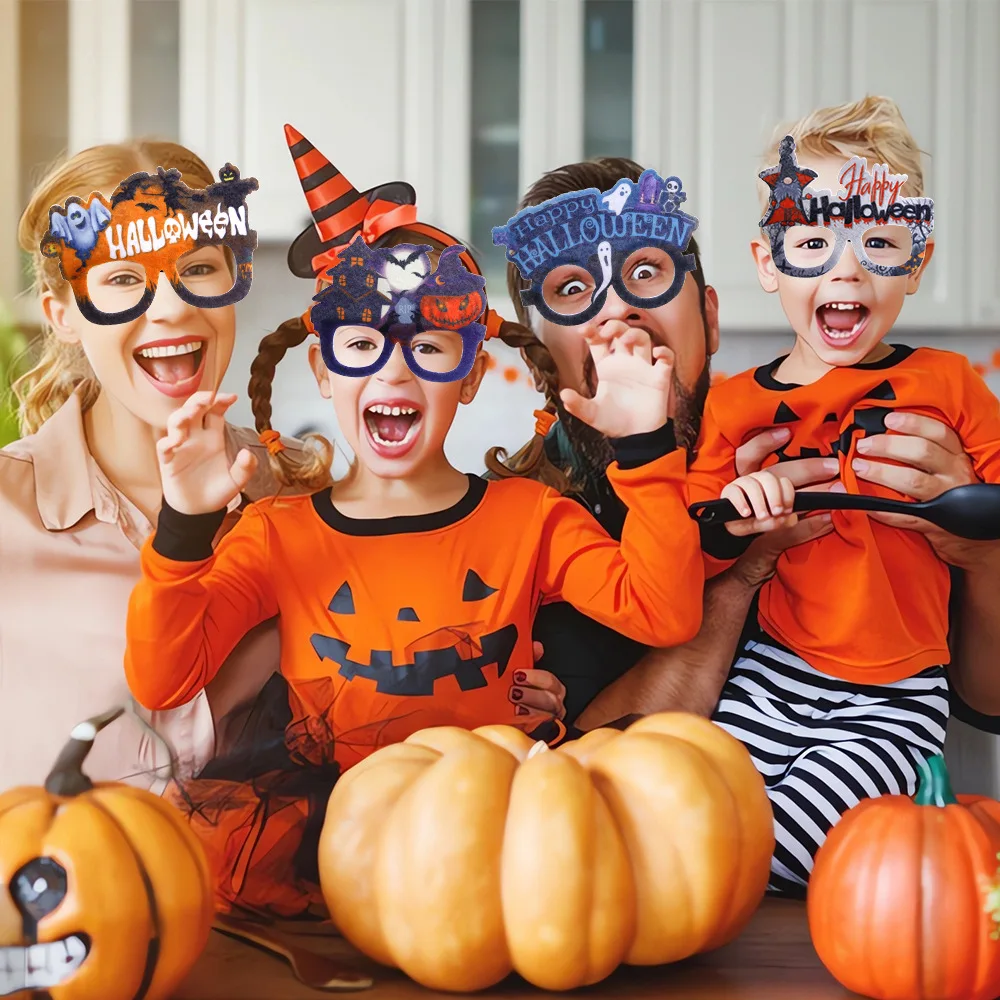New Style Hot Sale Versatile Big Frame Personality Halloween Pumpkin Women Men Shades Vintage Sunglasses