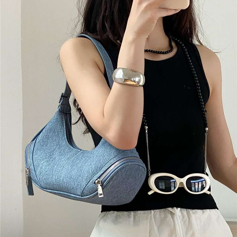 HBP Womens handbag Korean version spicy girl pillow trendy niche style armpit bag high-end and fashionable versatile solid color single shoulder bag f